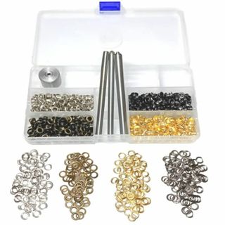 Harvestmart レザークラフト ハトメ セット はと目 ハトメ工具 菊割(その他)