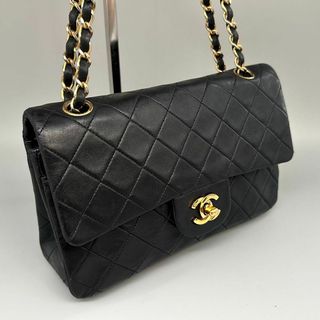 CHANEL - シャネル　マトラッセ23　ダブルフラップ　ダブルチェーンショルダー　ブラック