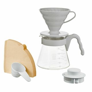 HARIO(ハリオ) V60コーヒーサーバー02 セット ペールグレー 1-4杯(容器)