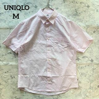 ユニクロ(UNIQLO)の【UNIQLO】ユニクロ スリムフィット半袖シャツ ピンク 通勤 仕事 涼しげ(シャツ)