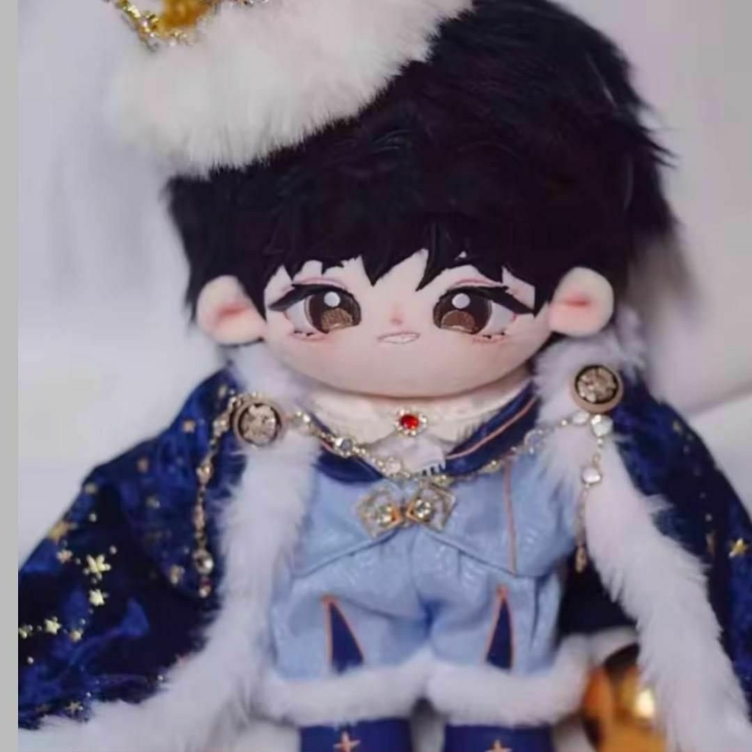 20cm ぬい服 王様 7点セット 王子様 マント 靴 ブルー 韓国 推し活 その他のその他(その他)の商品写真