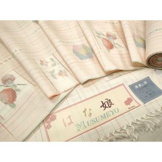 平和屋着物▼紬　反物　はな娘　着尺　逸品　未使用　CAAT5533th(着物)