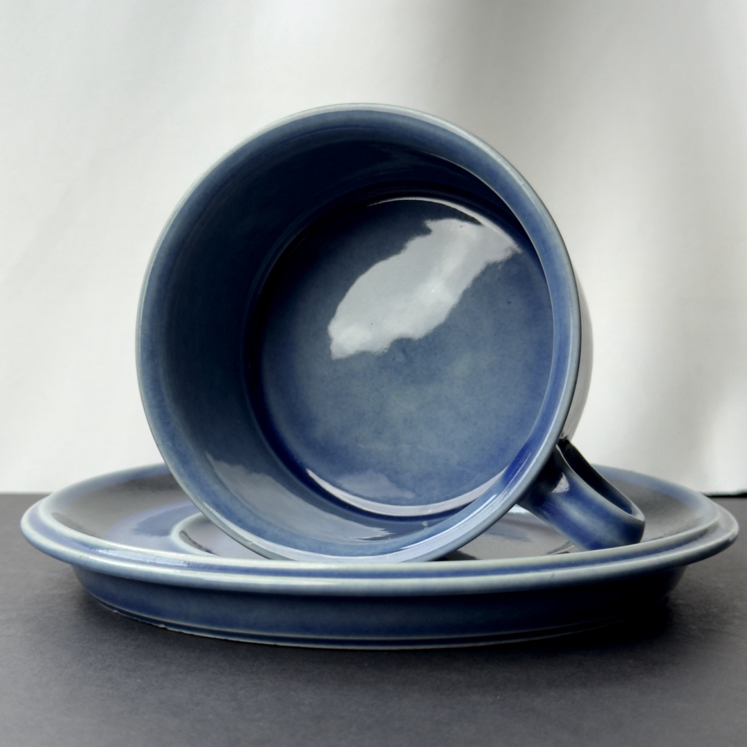 ARABIA(アラビア)のARABIA/Blue Kosmos/ブルーコスモス/ティーカップ＆ソーサー インテリア/住まい/日用品のキッチン/食器(グラス/カップ)の商品写真