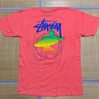 ステューシー(STUSSY)のSTUSSY SURFMAN FADE PALE RED tee Tシャツ M(Tシャツ/カットソー(半袖/袖なし))
