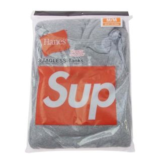 シュプリーム(Supreme)のSupreme シュプリーム × Hanes ヘインズ Tagless Tank Tops タンクトップ 3パック グレー系 M【極上美品】【中古】(タンクトップ)