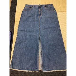 ジーユー(GU)のデニムロングスカート(ロングスカート)