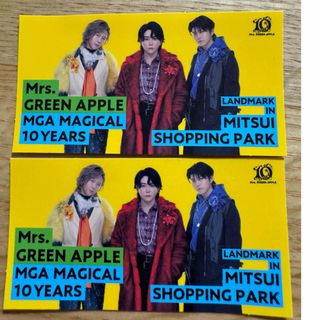 Mrs. GREEN APPLE ステッカー2枚　ららぽーと(ミュージシャン)