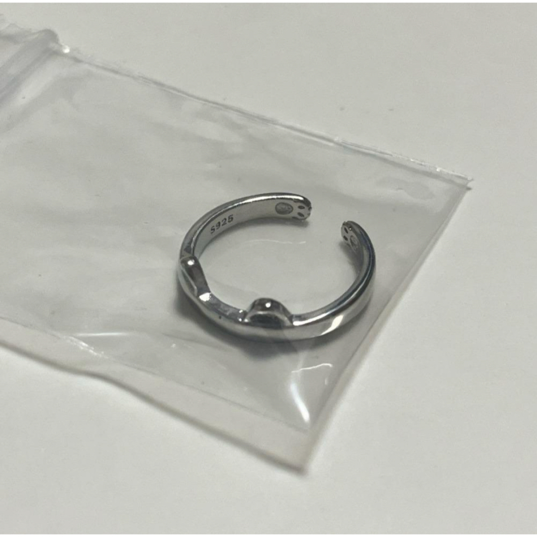 リング オープンリング 猫耳 ねこ 指輪 シンプル シルバー レディースのアクセサリー(リング(指輪))の商品写真