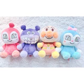 アンパンマン(アンパンマン)のそれいけ！アンパンマン ふんわりカラーますこっと 全4種 コンプリート セット(ぬいぐるみ)