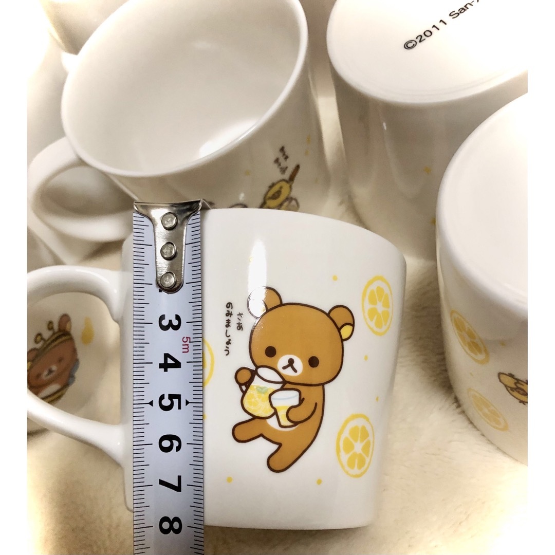 リラックマ(リラックマ)のリラックマ*マグカップ10個セット*非売品*レア インテリア/住まい/日用品のキッチン/食器(グラス/カップ)の商品写真