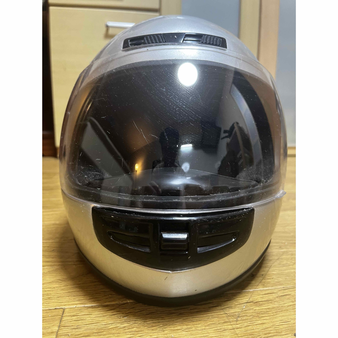 ceptoo DOF-705 フリーサイズ シルバー ワンタッチバックル 自動車/バイクのバイク(ヘルメット/シールド)の商品写真