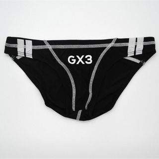 【GX3】競パン風ナイロンビキニブリーフ ブラック Mサイズ Y80-1222(その他)