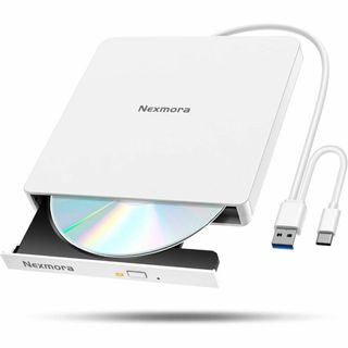 【2025革新型・高速USB3.0対応】 CD DVDドライブ 外付け 静音 D(PC周辺機器)