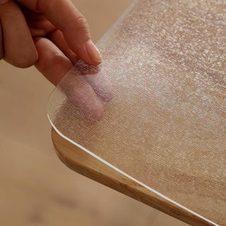 Yiwbj テーブルクロス エンボス加工 透明 40x80cm 厚さ1.5mm 