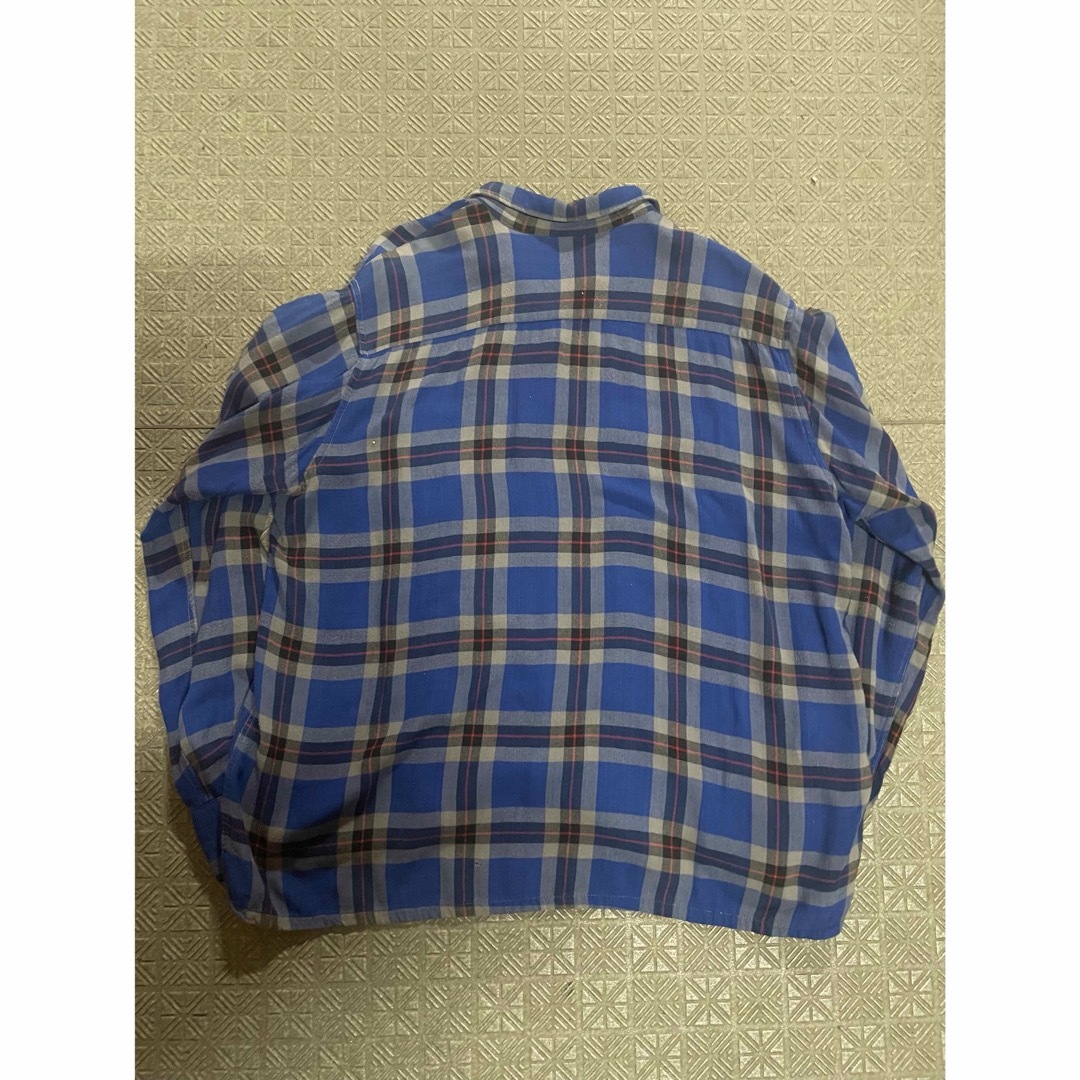 VINTAGE(ヴィンテージ)の60s GRANELLA Ombre plaid rayon 青ベース　オンブレ メンズのトップス(シャツ)の商品写真
