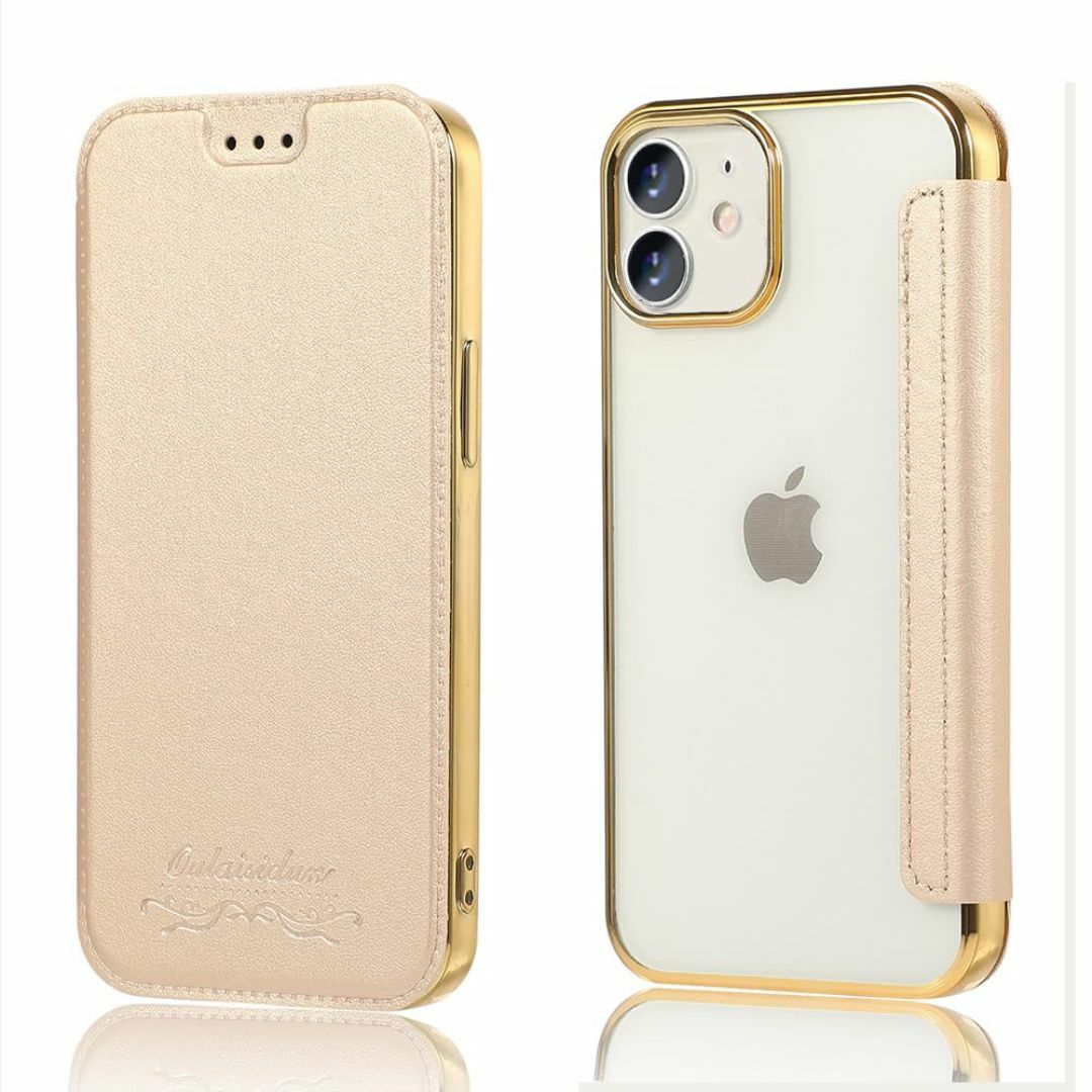 MuZiF iPhone11 用 ケース 手帳型 クリア 高級なPUレザー 耐衝 スマホ/家電/カメラのスマホアクセサリー(その他)の商品写真