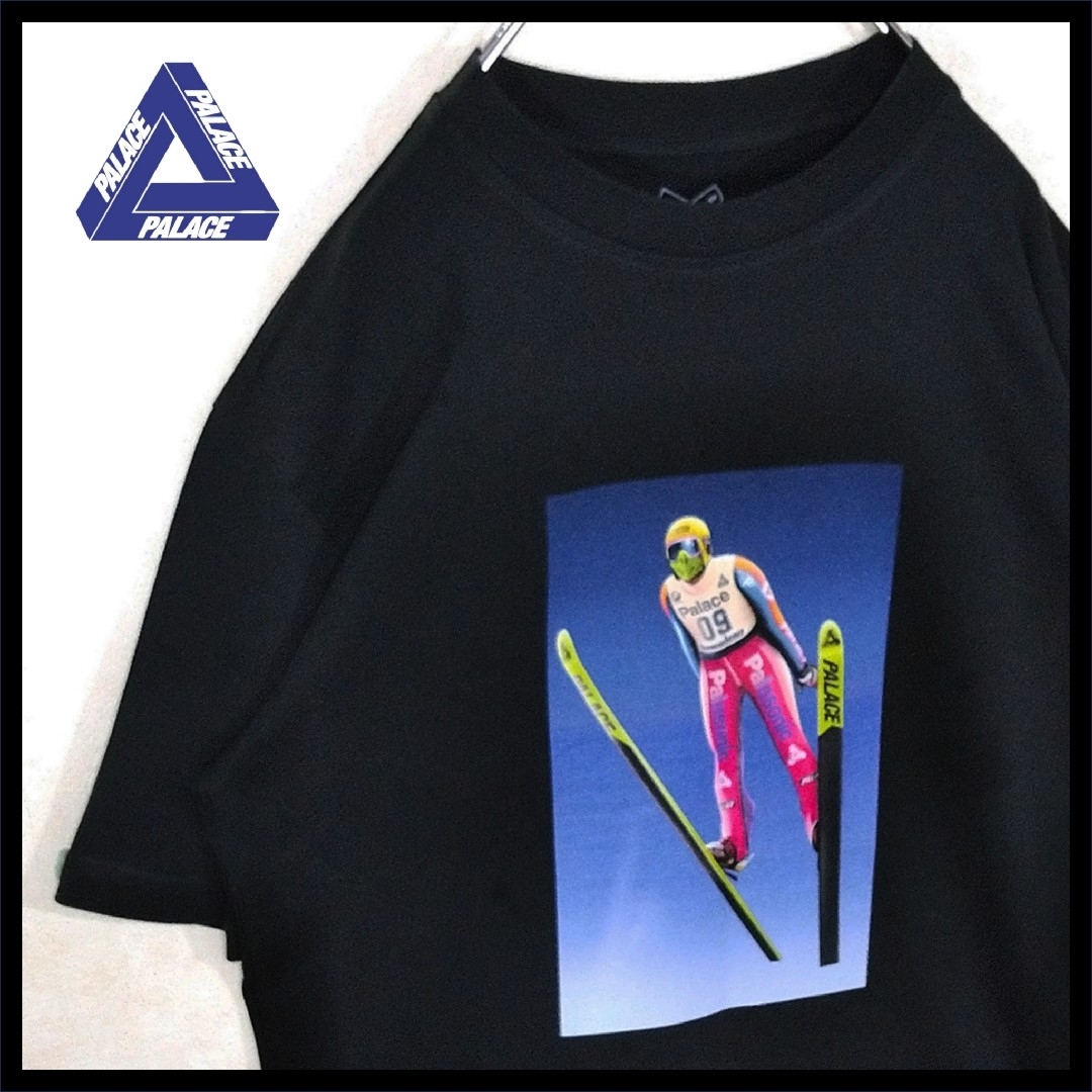PALACE(パレス)の《PALACE SKATEBOARDS》スキージャンパー　ロゴ　Tシャツ　黒 メンズのトップス(Tシャツ/カットソー(半袖/袖なし))の商品写真