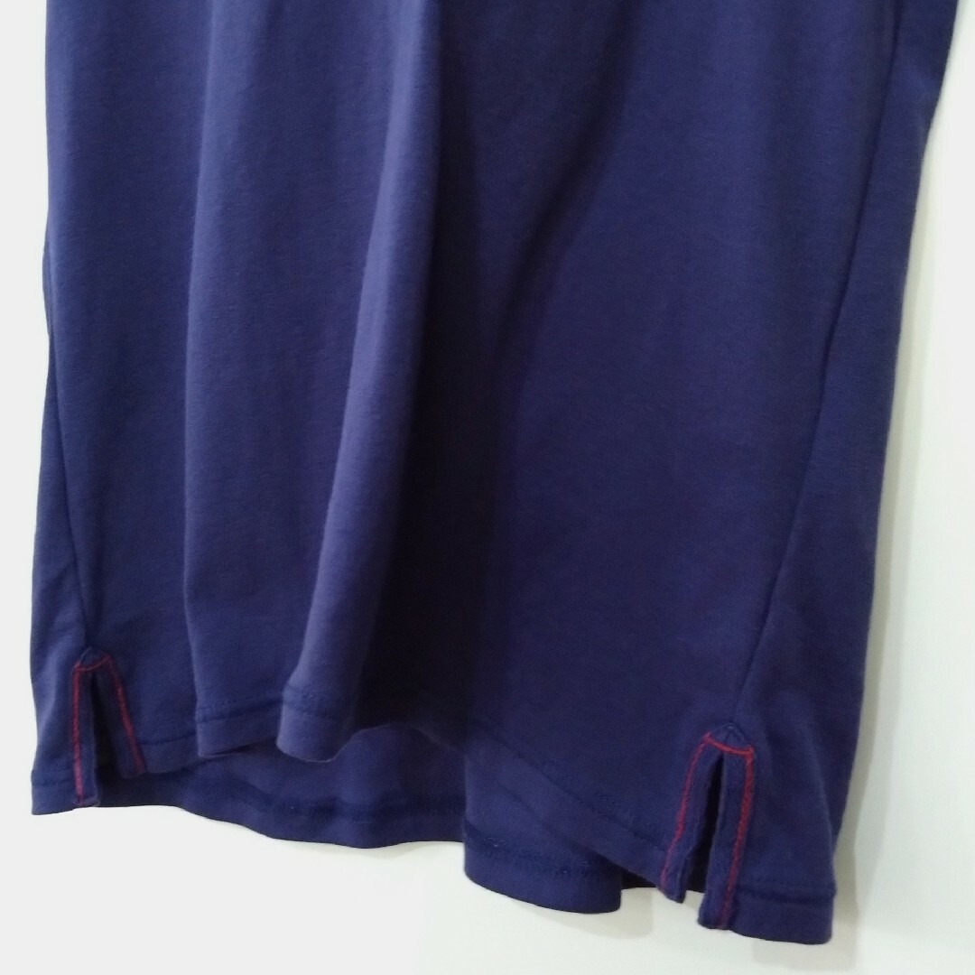 AEON(イオン)のTOPVALU 半袖パーカーTシャツ 半袖Tシャツ LLサイズ ネイビー レディースのトップス(Tシャツ(半袖/袖なし))の商品写真