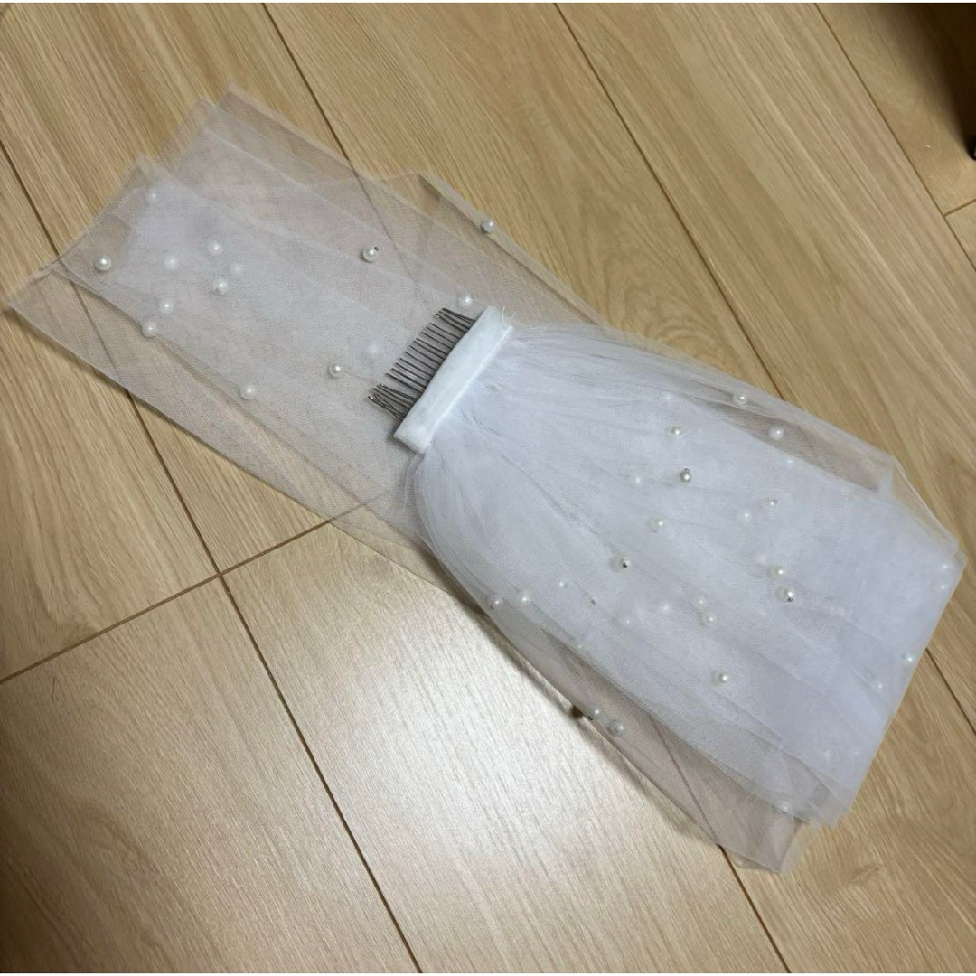 結婚式　ウェディング　ベール　ブライダル ハンドメイドのウェディング(ヘッドドレス/ドレス)の商品写真