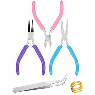 【在庫処分】YFFSFDC 手芸ペンチ 5点セット ハンドメイド 工具 レジン 