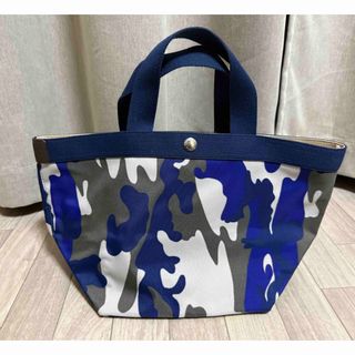 エルベシャプリエ(Herve Chapelier)の707FB（舟型トートM）カモフラージュ グリブルー×アンディゴ(トートバッグ)