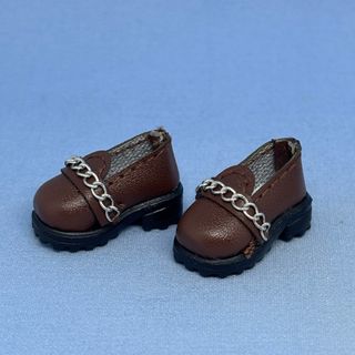 オビツ11 チェーン付きローファー　ブラウン(その他)