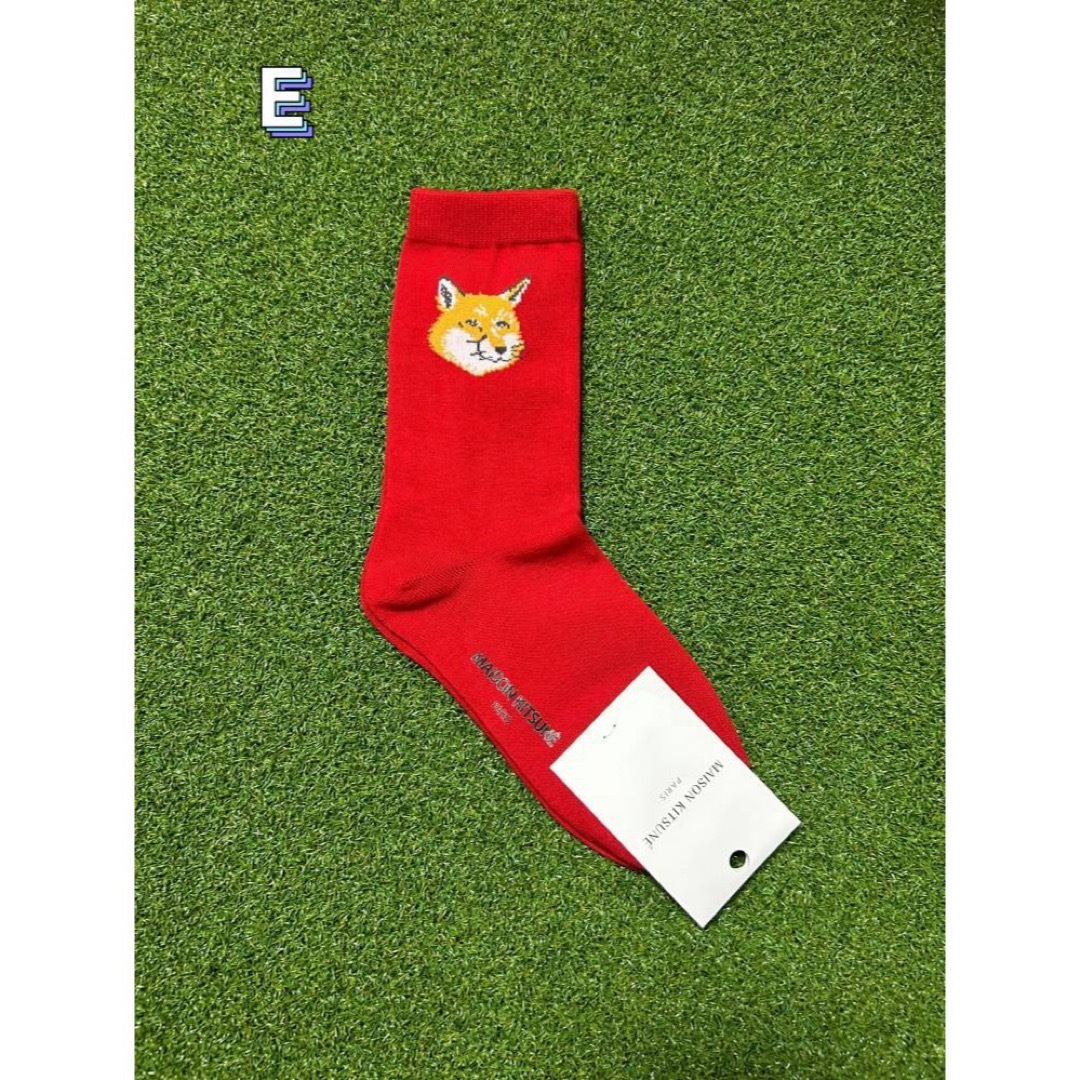 MAISON KITSUNE メゾンキツネ ソックス 靴下 2足セット E レディースのレッグウェア(ソックス)の商品写真