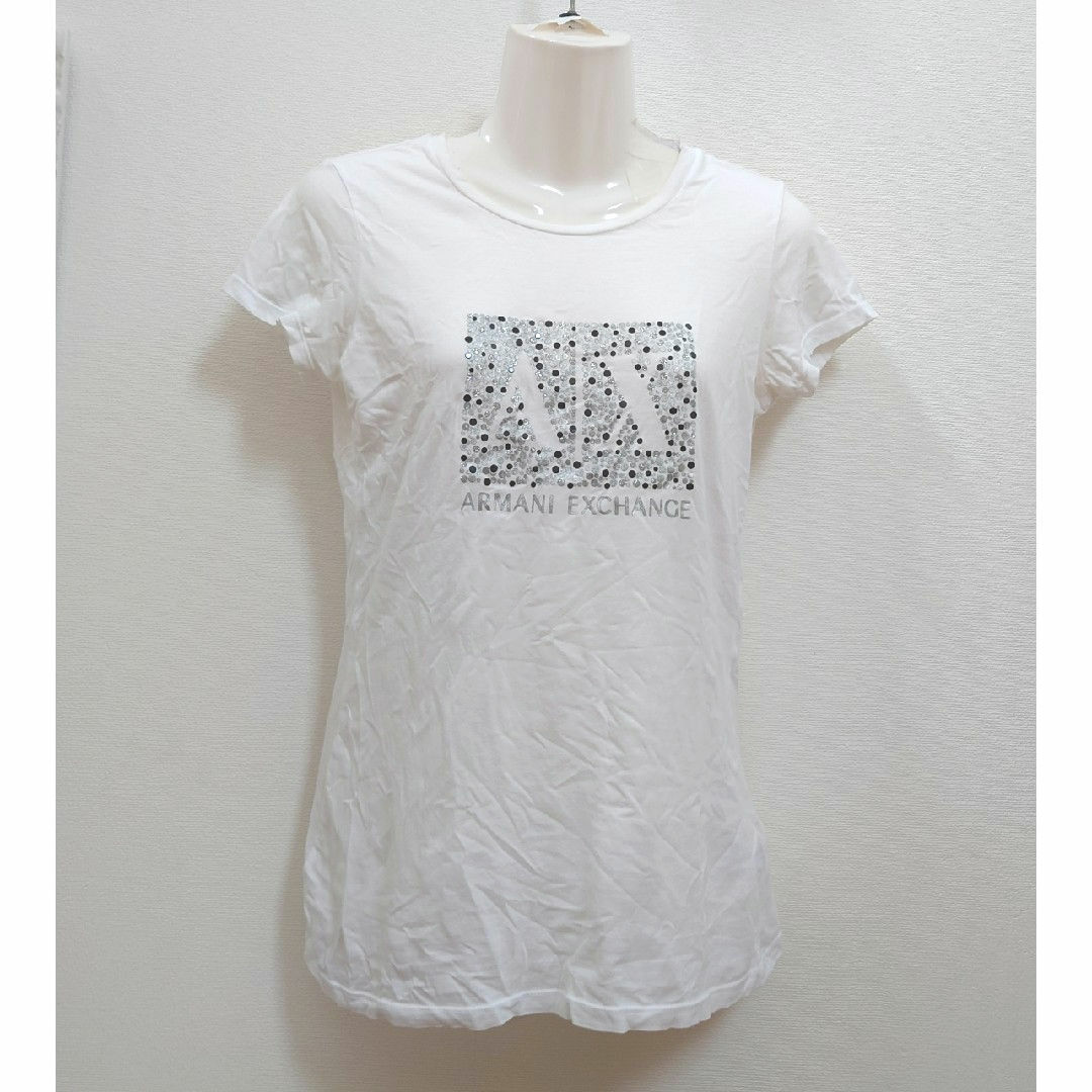 ARMANI EXCHANGE(アルマーニエクスチェンジ)のアルマーニエクスチェンジ ロゴTシャツ 半袖Tシャツ 半袖カットソー レディースのトップス(Tシャツ(半袖/袖なし))の商品写真