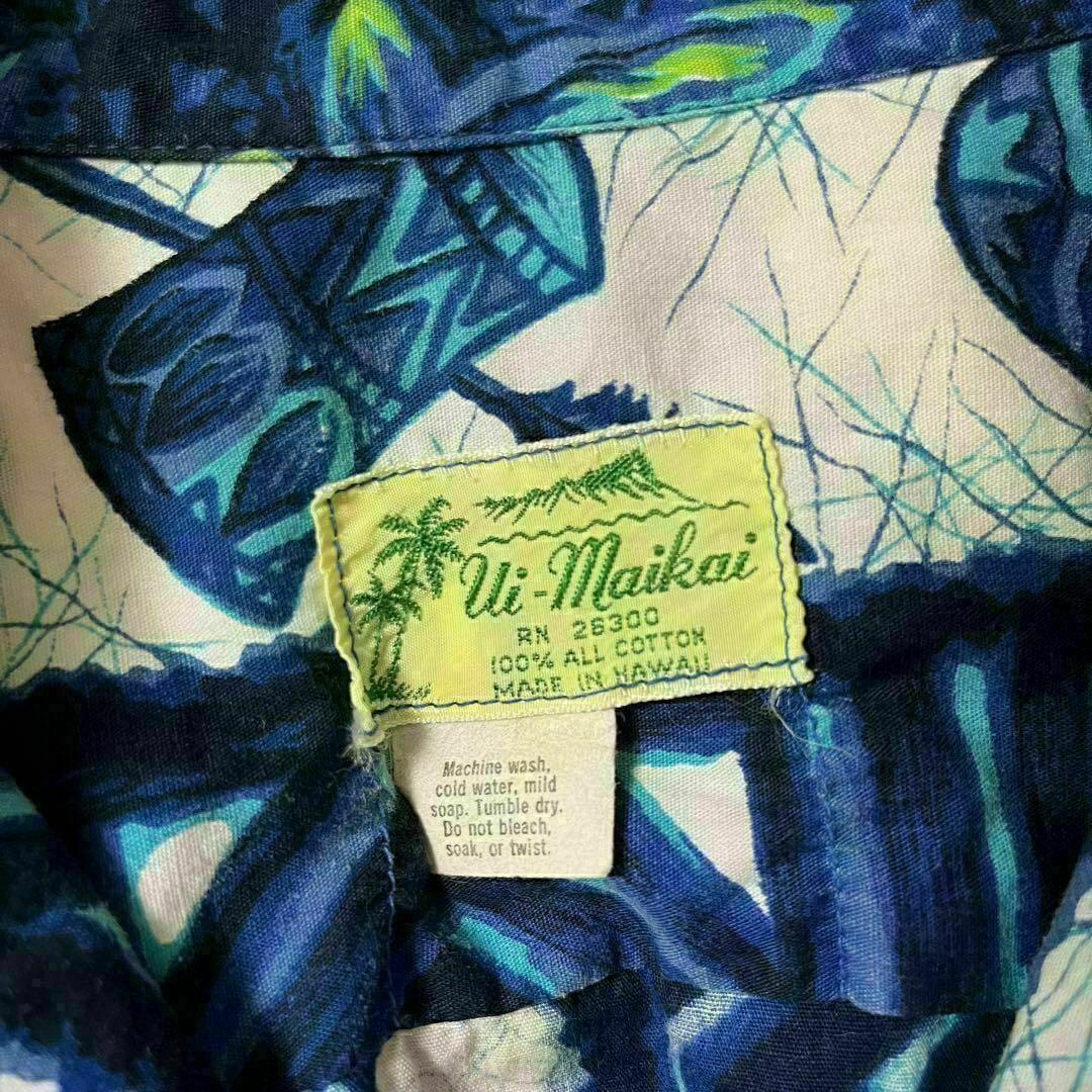 60's Ui Maikai ウイマイカイ シャツ アロハ ハワイ 希少 L メンズのトップス(Tシャツ/カットソー(半袖/袖なし))の商品写真