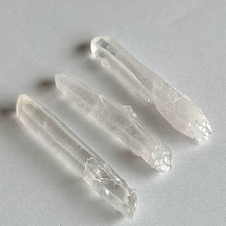 19.6g マニカラン 水晶 ポイント 原石 スリム セット(その他)