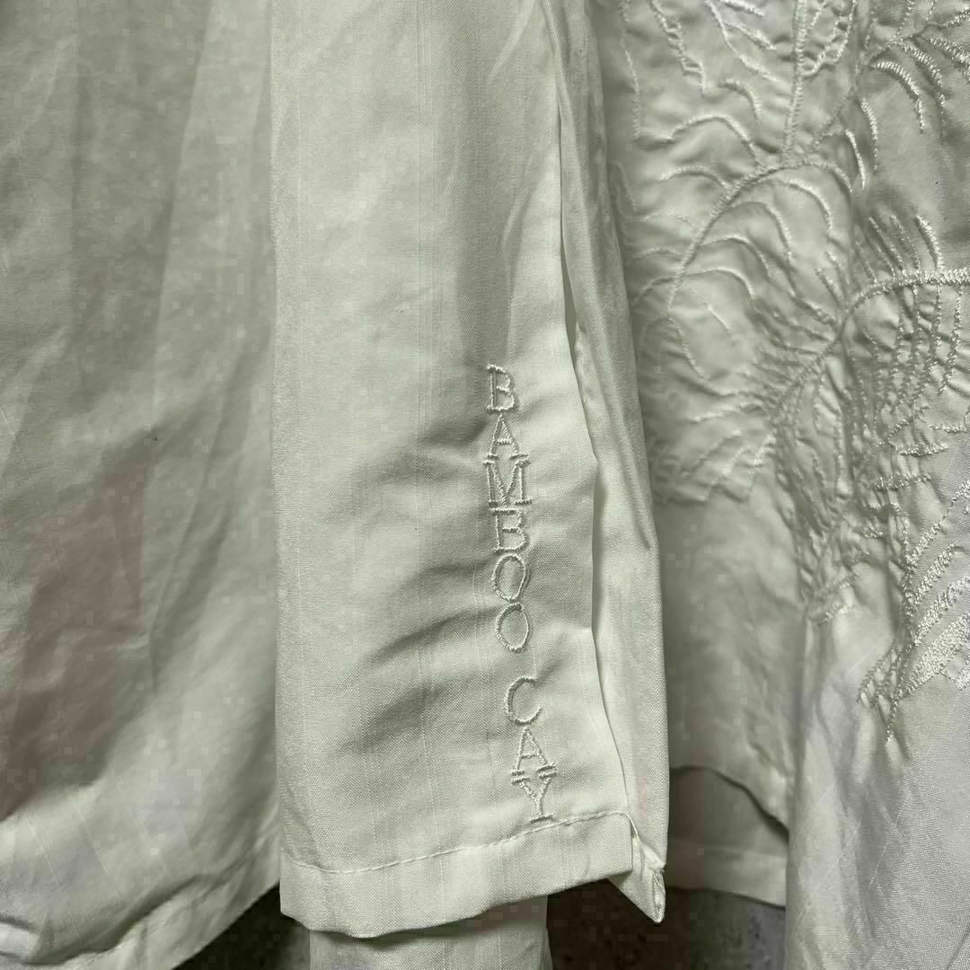 BAMBOO CAY バンブーケイ シャツ 半袖 アロハ 刺繍 ゆるダボ XL メンズのトップス(Tシャツ/カットソー(半袖/袖なし))の商品写真