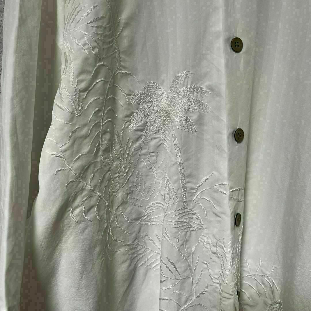 BAMBOO CAY バンブーケイ シャツ 半袖 アロハ 刺繍 ゆるダボ XL メンズのトップス(Tシャツ/カットソー(半袖/袖なし))の商品写真