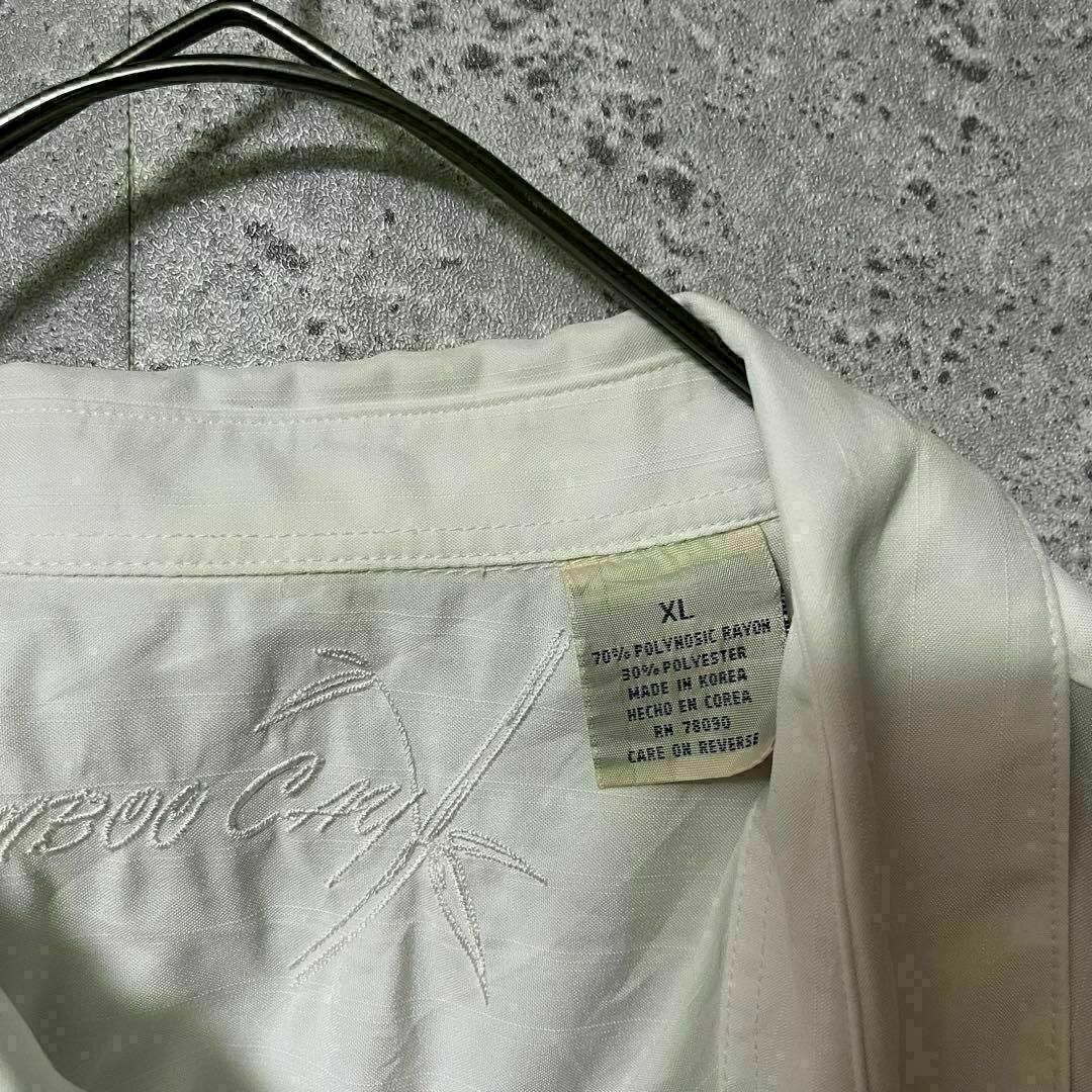 BAMBOO CAY バンブーケイ シャツ 半袖 アロハ 刺繍 ゆるダボ XL メンズのトップス(Tシャツ/カットソー(半袖/袖なし))の商品写真
