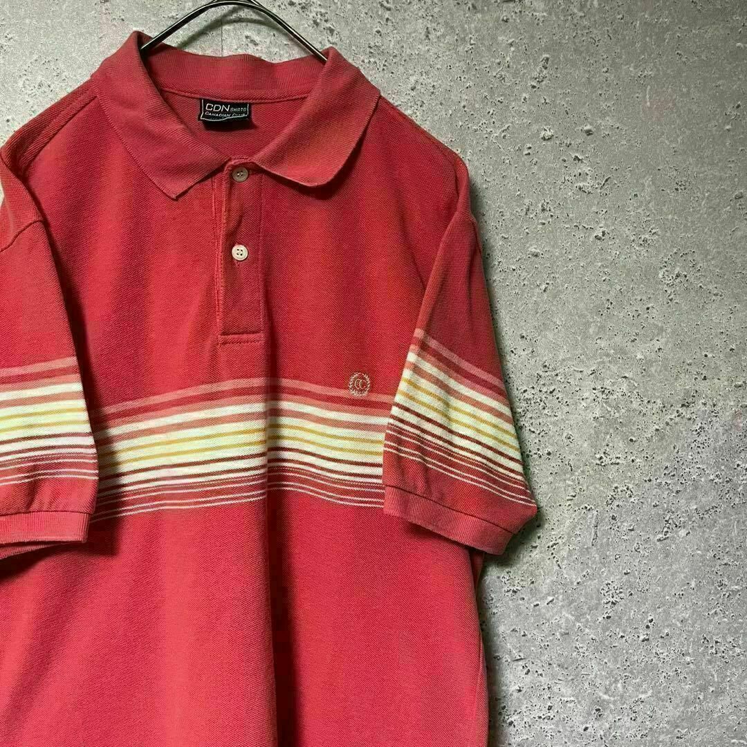 CANADIAN CLUB CDN SHIRTS ポロシャツ 刺繍 スポーツ L メンズのトップス(ポロシャツ)の商品写真