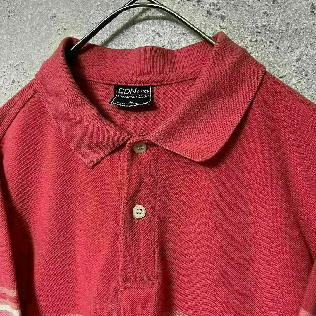 CANADIAN CLUB CDN SHIRTS ポロシャツ 刺繍 スポーツ L メンズのトップス(ポロシャツ)の商品写真