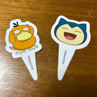 ポケモン(ポケモン)のコメダ珈琲店　ポケモン　コダック　カビゴン　ピック(キャラクターグッズ)