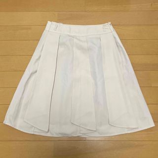 グローブ(grove)のプリーツスカート　ベージュ　グローブ　M(ひざ丈スカート)