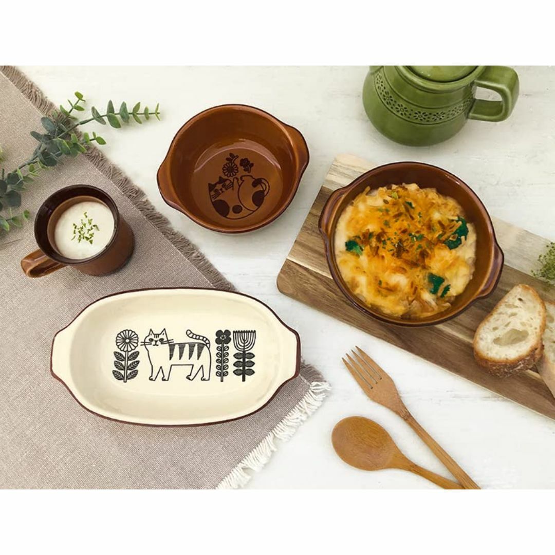 【特価商品】Decole デコレコーポレーション FIKA グラタン皿 オーバル インテリア/住まい/日用品のキッチン/食器(食器)の商品写真