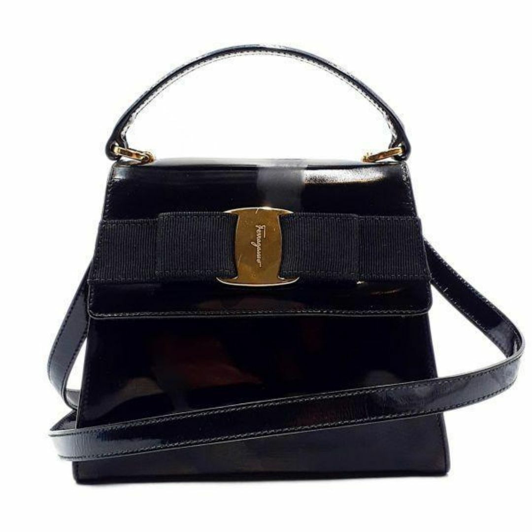 Salvatore Ferragamo(サルヴァトーレフェラガモ)のサルヴァトーレフェラガモ ハンドバッグ ショルダー 鞄 2WAY ヴァラ レディースのバッグ(ハンドバッグ)の商品写真