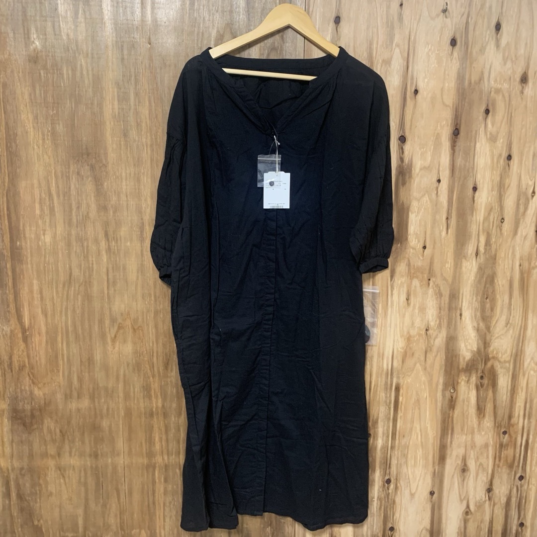 Aunt Marie's(アントマリーズ)の【 3022番】aunt marie's シャツワンピース　未使用　五分袖 レディースのワンピース(ロングワンピース/マキシワンピース)の商品写真
