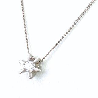ダイヤモンド デザインネックレス Pt900 【中古】(ネックレス)