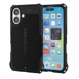 【カバー】エレコム iPhone 16 ケース マグネット内蔵 耐衝撃 衝撃吸収(その他)