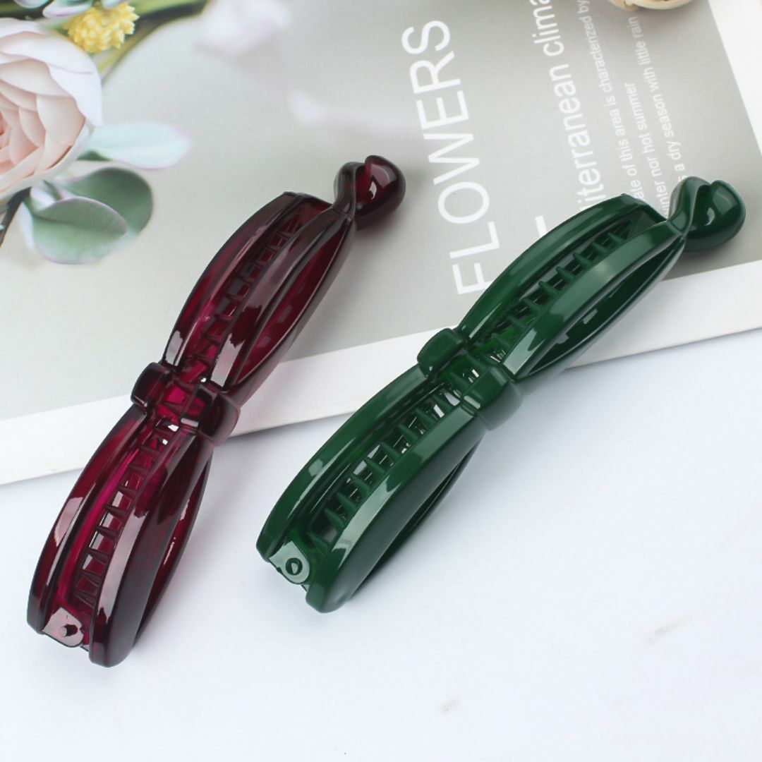 ナカノヤ バナナクリップ 1個 NKBV44CB レディースのヘアアクセサリー(バレッタ/ヘアクリップ)の商品写真