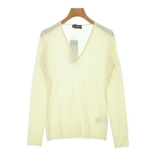ジョンスメドレー(JOHN SMEDLEY)のJOHN SMEDLEY ジョンスメドレー ニット・セーター S 白 【古着】【中古】【送料無料】(ニット/セーター)