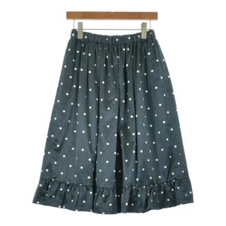 コムデギャルソンガール(COMME des GARCONS GIRL)のCOMME des GARCONS GIRL ひざ丈スカート XS 紺 【古着】【中古】【送料無料】(ひざ丈スカート)