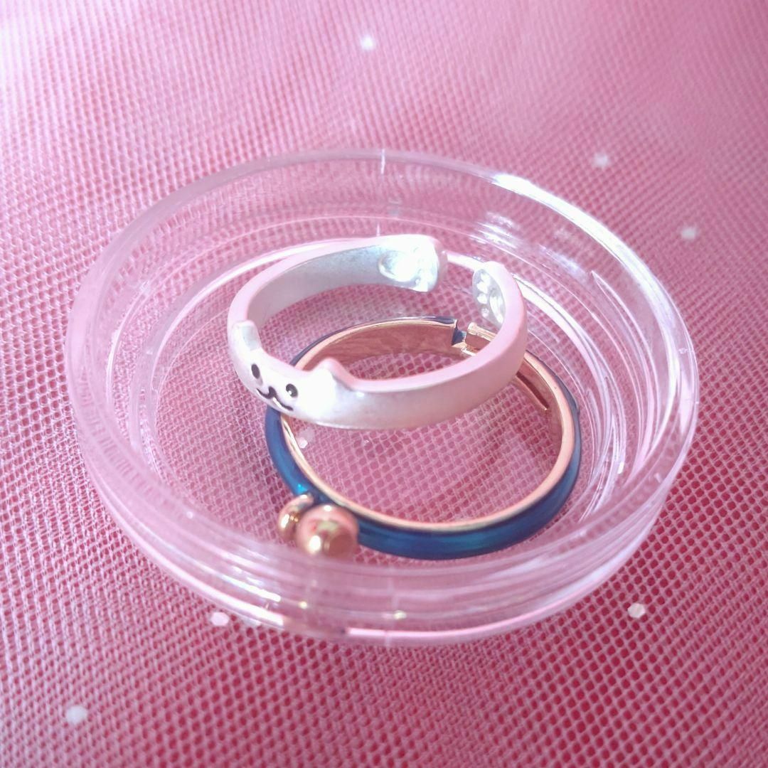 【ネコグッズ】指輪 ギフト 開口 サイズ調節可 プレゼント 安い サイズフリー レディースのアクセサリー(リング(指輪))の商品写真