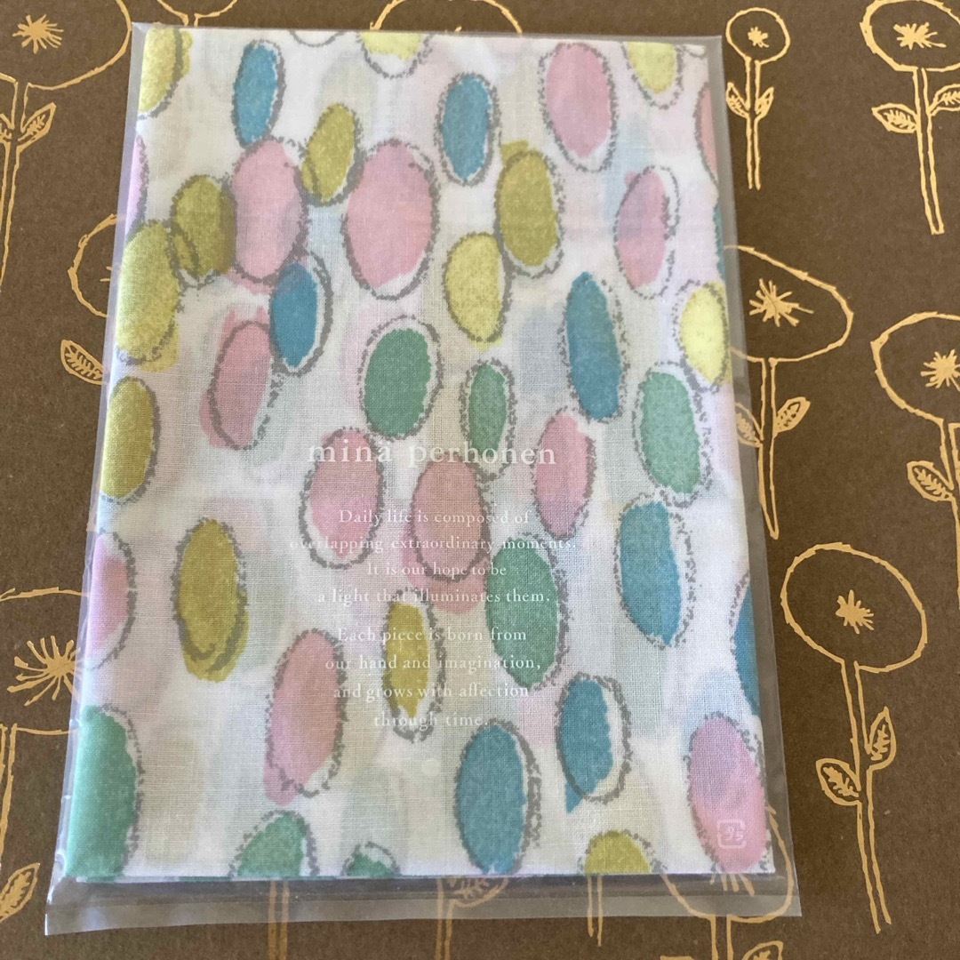 mina perhonen(ミナペルホネン)のミナペルホネン 手拭い jelly beans ハンドメイドの素材/材料(生地/糸)の商品写真