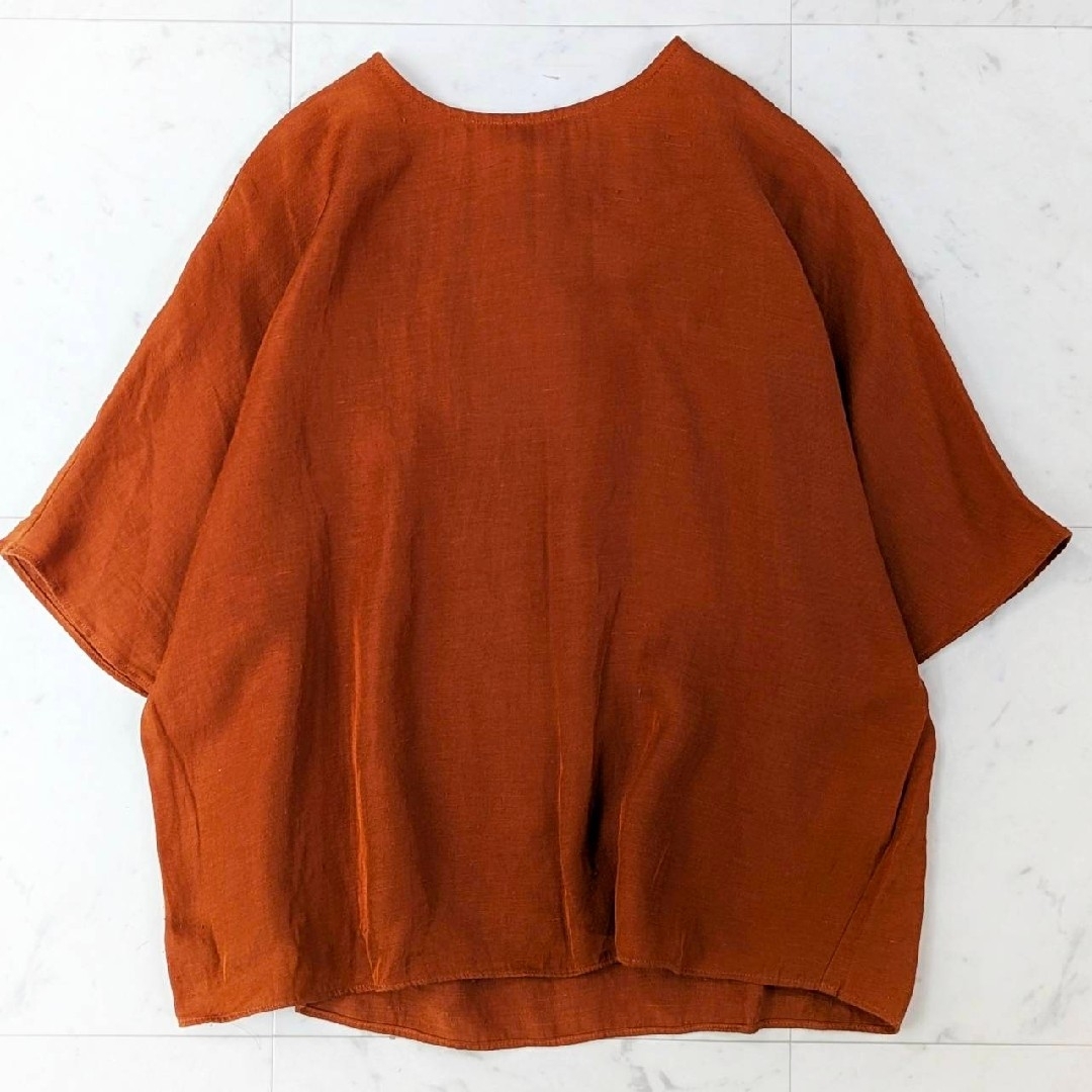 Demi-Luxe BEAMS(デミルクスビームス)の美品♪デミルクスビームス Demi-Luxe トリアセリネン ドルマンブラウス レディースのトップス(シャツ/ブラウス(半袖/袖なし))の商品写真