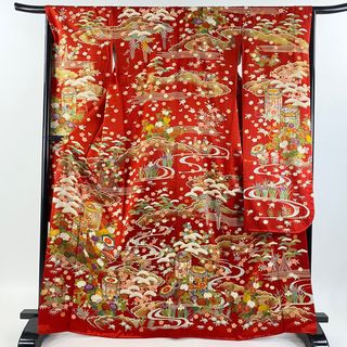 振袖 身丈167cm 裄丈66cm 正絹 逸品 【中古】(着物)
