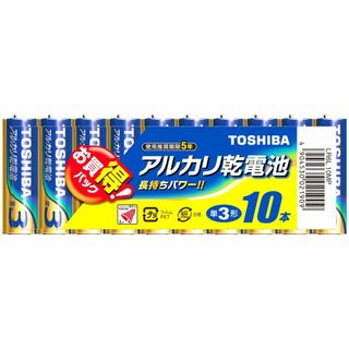 東芝 アルカリ乾電池 単3形1パック10本入 LR6L 10MP(その他)